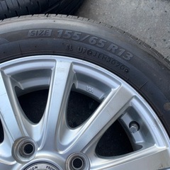 155/65R13夏タイヤアルミセット中古品