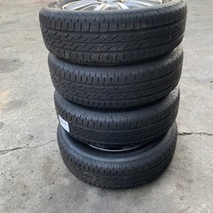 155/65R13夏タイヤアルミセット中古品