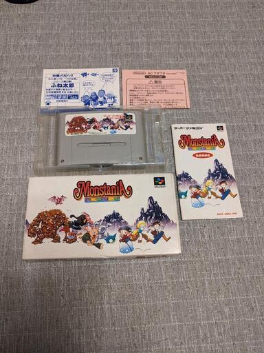 100%品質 SFC チラシも 箱説付き モンスタニア ロールプレイング