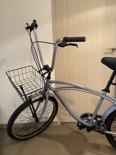 ビーチクルザー(グレー)、24インチ、6段変速付、アップハンドル交換、カゴ付、 ビーチクルザー(グレー)、24インチ、6段変速付、アップハンドル交換