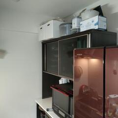 ※取引中※食器棚【ウォルナットブラック・モイス加工・ソフトクローズ仕様】値下げしました！早い者勝ち☆