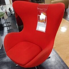 【ほぼ新品】格安！エッグチェア赤ロッキング機構Eラウンジチェア