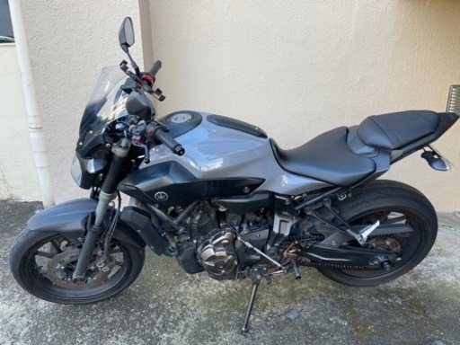 2017年式　YAMAHA MT07 ヤマハ  令和４年10月まで車検あり！