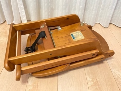 天然木 折りたたみ式 ローチェア ベビーチェア お食事椅子 ベビー用品 赤ちゃん 椅子 たると 朝霞のベビー用品 ベビーベッド 家具 の中古あげます 譲ります ジモティーで不用品の処分