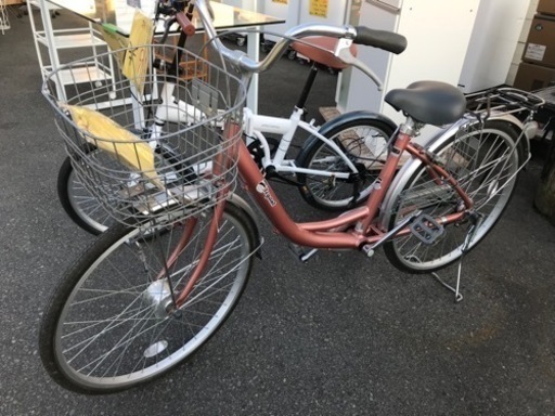 自転車　24インチ　ギア無し　ピンク