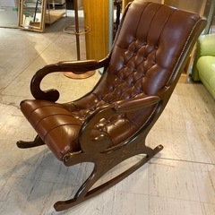 JF3687 レザーロッキングチェア