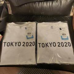 東京オリンピック　オフィシャルTシャツ白　Lサイズ2枚セット　新...