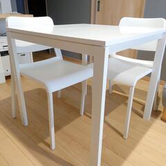 【取引中】【無料】IKEA ダイニングテーブルセット（テーブル+...