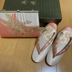 【美品】❣️草履　手さげセット　佐賀錦