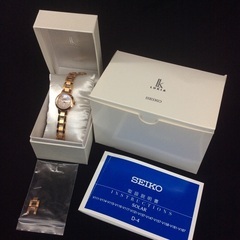 SEIKO セイコー LUKIA ルキア ピンク文字盤 レディースクォーツ ソーラー腕時計 2017年製造 V117 0DH0