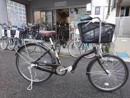 中古自転車１９６３ ２２×２６インチ ３段ギヤ LEDオートライト アルミ 
