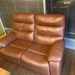 本革電動ソファー  7人掛け 