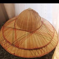 【ネット決済】台湾伝統農具　ヤシ葉の帽子　2個セット　アジアン　...