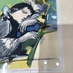 小林雅英　夢見る女　シルクスクリーン【トレファク桶川店】