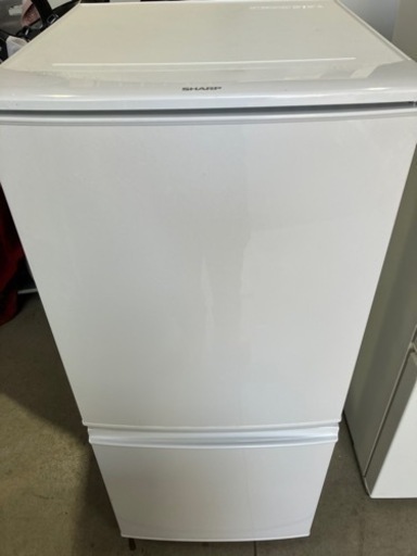 SHARP 137L 2ドア冷凍冷蔵庫 SJ-D14A-W 2015年製