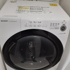 【ネット決済・配送可】値下げ ドラム式洗濯乾燥機 SHARP E...