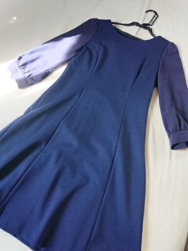 美品ストロベリーフィールズワンピースネイビー紺綺麗めかわいいリボンフレア膝丈フォクシープロポーションマーキュリーデュオ好きに入学式入園式卒業 Vi 八代のワンピースの中古 古着あげます 譲ります ジモティーで不用品の処分