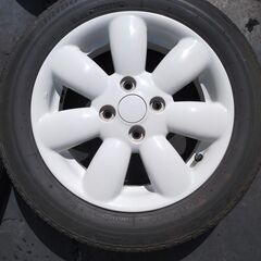 スズキ　ラパン純正アルミホイール　ホワイト　１４×４，５J　４×１００　ET＋４５