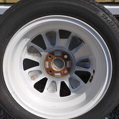 スズキ　ラパン純正アルミホイール　ホワイト　１４×４，５J　４×１００　ET＋４５