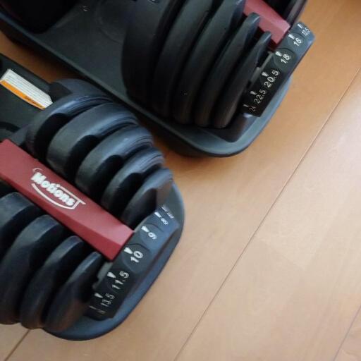 可変式ダンベル 【セット販売・直接引き取り】ダンベル41.5kg×2