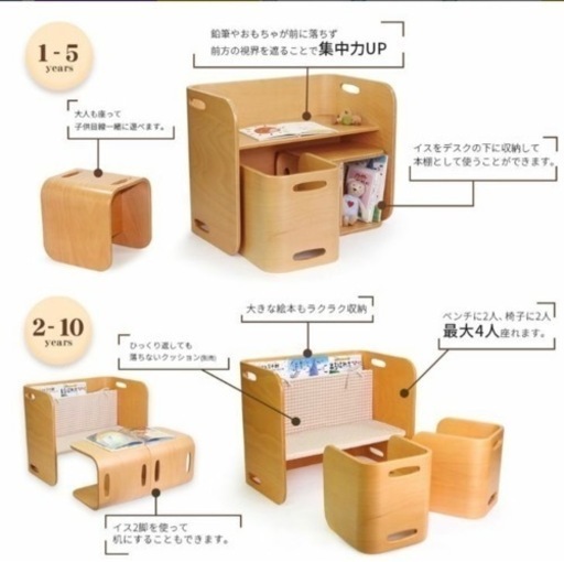 コロコロ デスク&チェア 3点セット | procomm.ca