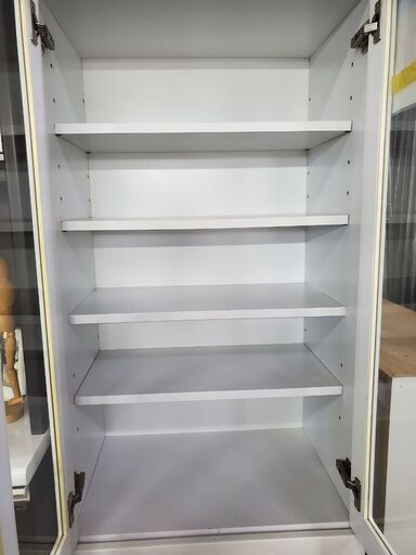 食器棚　60㎝幅　ホワイト色