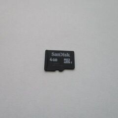 中古　ｍｉｃｒｏＳＤ　４ＧＢ　SanDisk SDHC1　