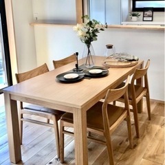 新品！北欧テイストのダイニングテーブルチェアセット