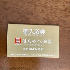 【ネット決済・配送可】【未使用】はちのへ温泉入浴券 12枚綴り ...