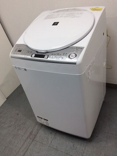 （7/18受渡済）YJT3630【SHARP/シャープ 8.0㎏洗濯機】美品 2020年製 ES-TX8D 家電 洗濯 ハンガー乾燥機能付
