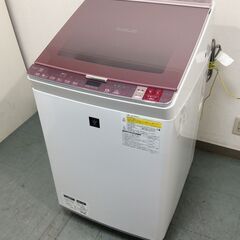 5/19受渡済）YJT3800【SHARP/シャープ 8.0kg洗濯機】美品 2016年製