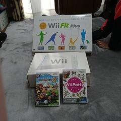 WII本体、ソフト２本、Wiiフィットバランスボード、Wiiフィ...