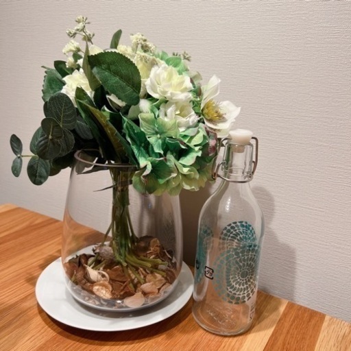 新品 Ikea 造花 フェイクグリーン 瓶 セットで あ 玉出のインテリア雑貨 小物の中古あげます 譲ります ジモティーで不用品の処分