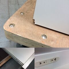 (9/10受渡済)JT3856【高橋木工所 幅140cm食器棚 】 サニー 品名：ラピス モアα 140H オープン キッチン収納 食器棚 レンジボード/レンジ台 ハイフロアキャビネット 