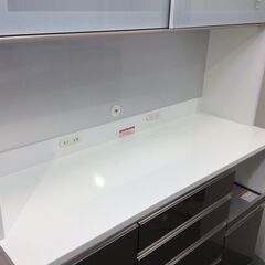 (9/10受渡済)JT3856【高橋木工所 幅140cm食器棚 】 サニー 品名：ラピス モアα 140H オープン キッチン収納 食器棚 レンジボード/レンジ台 ハイフロアキャビネット 