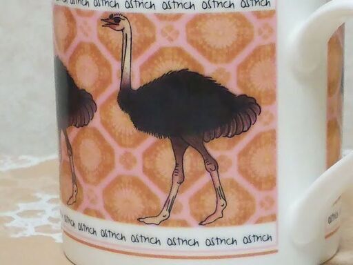 レア！廃盤/希少/ウェッジウッドオーストリッチマグ/ダチョウ2個 レア！廃盤/希少/ウェッジウッドオーストリッチマグ/ダチョウ2個