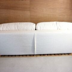 配送料込 モデルルーム展示品】美品 3人掛けソファ FUJIEI SUJO 180 SOFA 藤栄 スージョ クリームホワイト 白 モダン