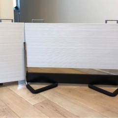 ベビーストップ 自立式ベビーゲート幅90cm☆扉付き 引き取り限定 