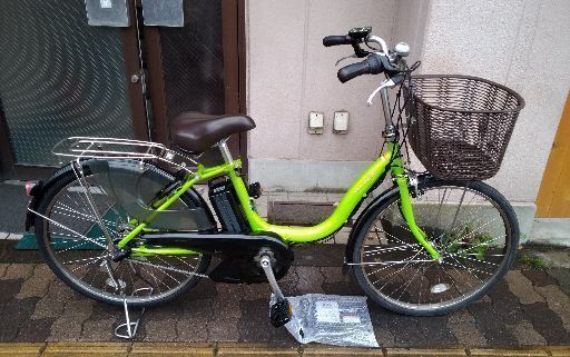 [YAMAHA]PAS Natura 24吋電動アシスト自転車 8.7Ahバッテリー+充電器(ライトグリーン)