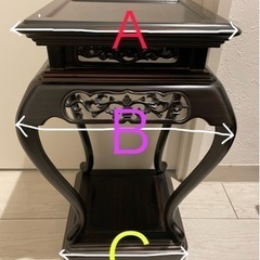 【高級‼️】黒檀　花瓶台 香炉台 花台 飾台