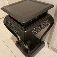 【高級‼️】黒檀　花瓶台 香炉台 花台 飾台
