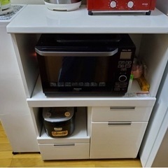 【ネット決済】【美品】レンジ台、キッチンカウンター