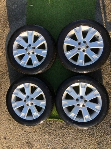 デリカD5(CV5W)純正ホイールタイヤセット ホイール18㌅7.0J+38 タイヤ ...