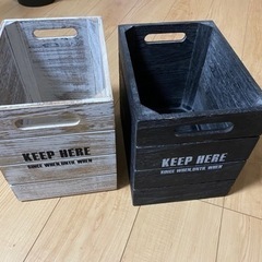 ニトリ　木製ボックス