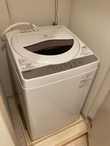 【中古品】洗濯機 東芝 TOSHIBA ホワイト 容量5.0kg