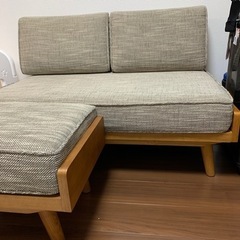 値下げ！unico アルベロ　2シータソファ➕オットマン