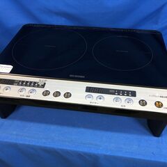 【動作保証あり】IRIS OHYAMA 2019年 IHK-W12SP 1400W IHクッキングヒーター スタンド付 ①【管理KRK590】