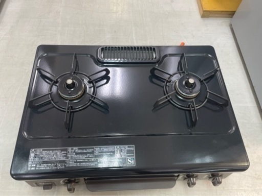 リサイクルサービス八光 安心の3か月保証 田上店 配達・設置OK】パロマ コンパクトガステーブル IC-S37DX-L LPガス用/左強火力  ニュートラルグレー