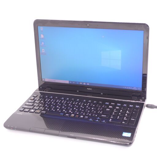 中古良品 ノートパソコン NEC PC-LS150LS6B 新品SSD搭載 Wi-Fi有 15.6型 第3世代Core i5 4GB DVDRW 無線 webカメラ Windows10 Office
