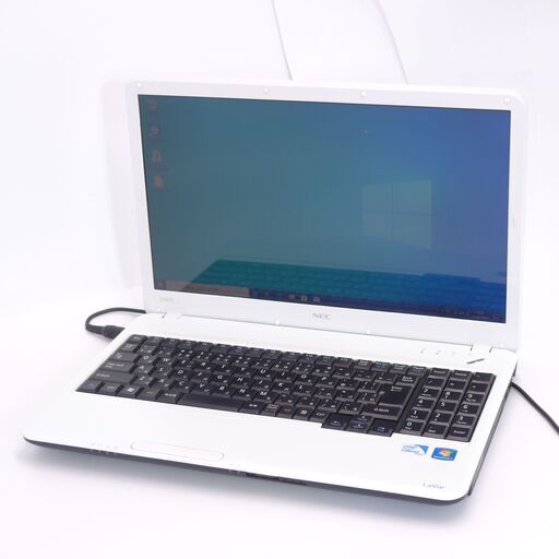 中古良品 ノートパソコン NEC PC-LS150DS1TW Wi-Fi有 15.6インチ Celeron 4GB 500GB DVDマルチ 無線ラン Windows10 Office 即使用可